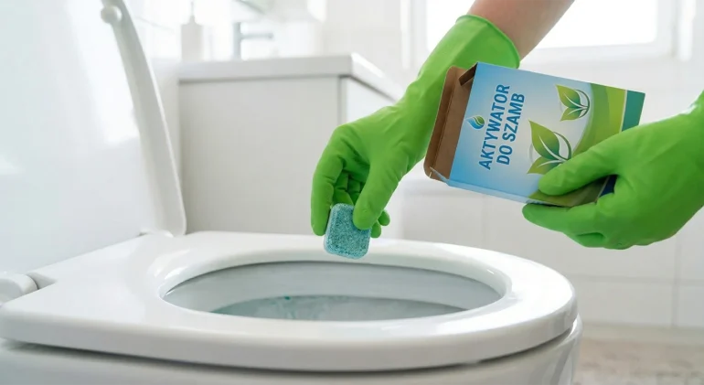 Zastosowanie preparatu typu bakterie do szamba